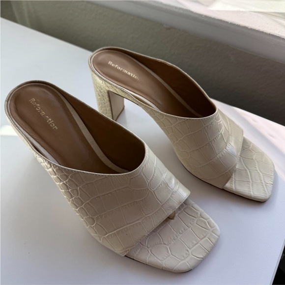 Reformation Luella Block Heeled Sandal Size 7